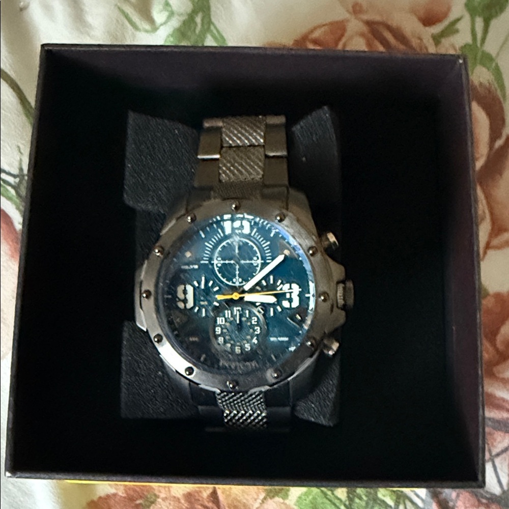 Invicta Silver and Blue Men's Watch